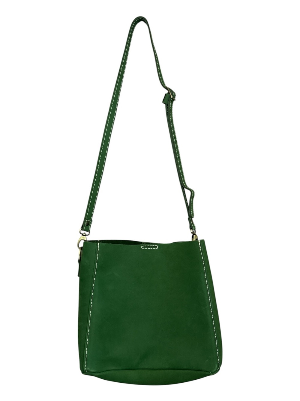 Portland Leather Goods Butterfly Bucket Bag Succulent Green